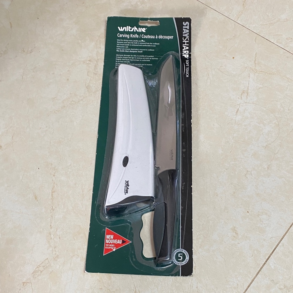 New in Pkg Wiltshire Carving Knife Stay Sharp